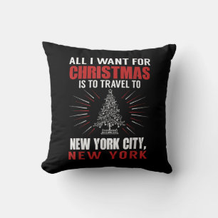 Alles, was ich zu Weihnachten nach New York City G Kissen