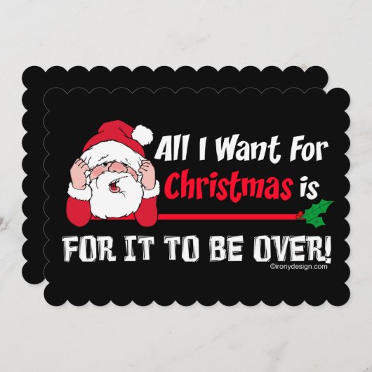 Alles, was ich zu Weihnachten Spaß gewollt habe (Vorne/Hinten)