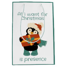 Alles, was ich zu Weihnachten Vintagen Pinguin gew