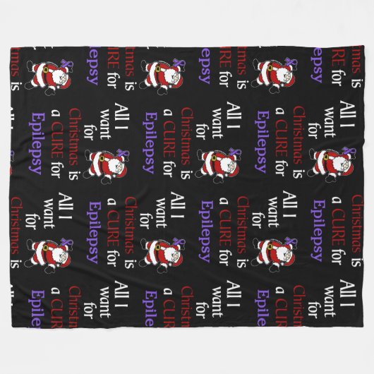 Alles, was ich zu Weihnachten/Weihnachten Gewollt Fleecedecke (Vorderseite (Horizontal))