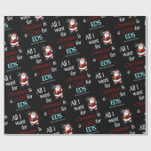 Alles, was ich zu Weihnachten/Weihnachten Gewollt  Geschenkpapier (Flach)