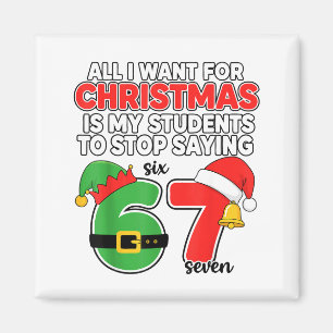 Alles, was ich zu Weihnachten will 6-7 Meme Lustig Magnet