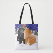 ALLES WAS ICH ZU WEIHNACHTEN WILL Chow Tote oder C Tasche (Vorderseite)