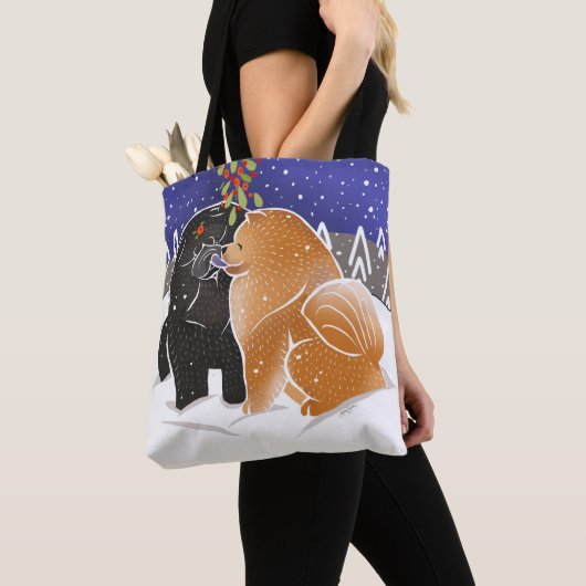 ALLES WAS ICH ZU WEIHNACHTEN WILL Chow Tote oder C Tasche (Von Nahem)