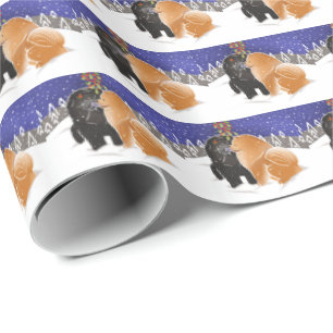 ALLES WAS ICH ZU WEIHNACHTEN WILL  Chow's Geschenk Geschenkpapier