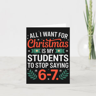 Alles, was ich zu Weihnachten will, ist, dass mein Karte