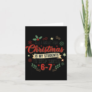 Alles, was ich zu Weihnachten will, ist, dass mein Karte
