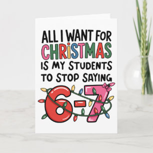 Alles, was ich zu Weihnachten will, ist, dass mein Karte