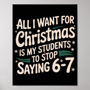 Alles, was ich zu Weihnachten will, ist, dass mein Poster