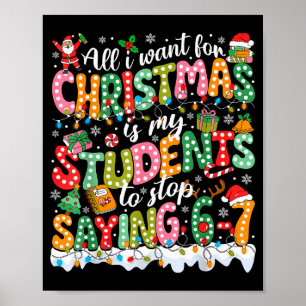 Alles, was ich zu Weihnachten will, ist, dass mein Poster