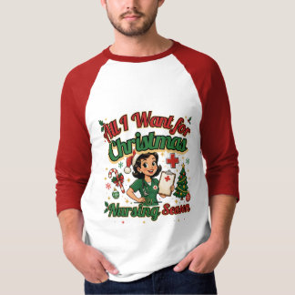 Alles, was ich zu Weihnachten will, ist die Pflege T-Shirt