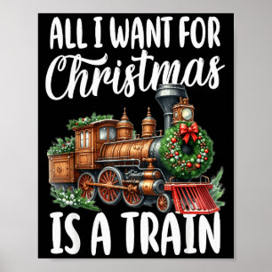 Alles, was ich zu Weihnachten will, ist eine Dampf Poster