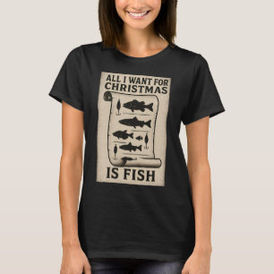 Alles, was ich zu Weihnachten will, ist Fisch Vint T-Shirt