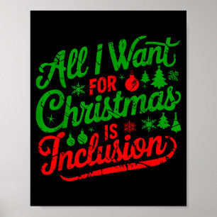 Alles, was ich zu Weihnachten will, ist Inklusion  Poster