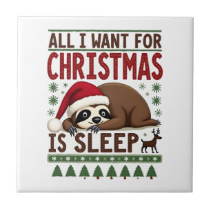 Alles, was ich zu Weihnachten will, ist Schlaf - L Fliese