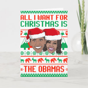 Alles, was ich zu Weihnachten will, ist The Obamas Karte