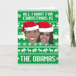 Alles, was ich zu Weihnachten will, ist The Obamas Karte