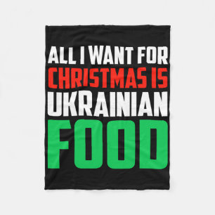 Alles, was ich zu Weihnachten will, ist ukrainisch Fleecedecke