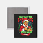 Alles, was ich zu Weihnachten will, sind 4 weitere Magnet (Vorderseite/Rückseite)