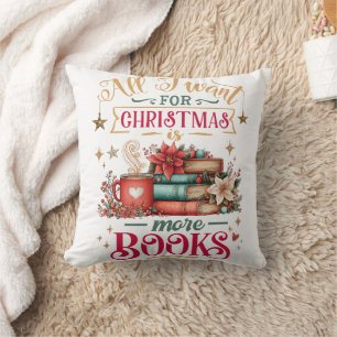 Alles, was ich zu Weihnachten will, sind mehr Büch Kissen