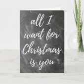 Alles, was ich zu Weihnachten Wollte, bist du, rom Karte (Vorderseite)