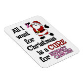 Alles, was ich zu Weihnachten Wollte... Brustkrebs Magnet (Rechte Seite)