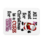 Alles, was ich zu Weihnachten Wollte... Brustkrebs Magnet (Horizontal)