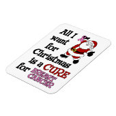 Alles, was ich zu Weihnachten Wollte... Brustkrebs Magnet (Linke Seite)