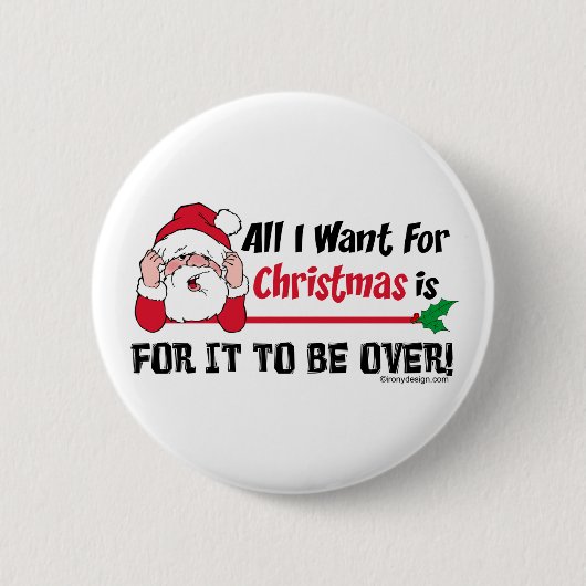 Alles, was ich zu Weihnachten wollte Button (Vorderseite)