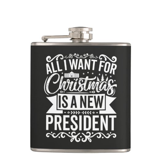 Alles, was ich zu Weihnachten Wollte Flachmann (Vorderseite)