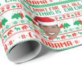 Alles, was ich zu Weihnachten wollte, ist Barack O Geschenkpapier (Rolleneckpunkt)