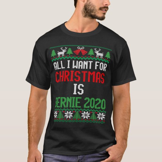 Alles, was ich zu Weihnachten wollte, ist Bernie 2 T-Shirt (Vorderseite)