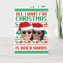 Alles, was ich zu Weihnachten Wollte, ist Biden Ha Karte