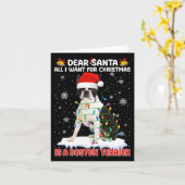 Alles, was ich zu Weihnachten Wollte, ist Boston T Karte (Gelbe Blume)