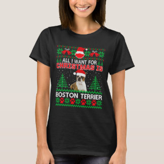 Alles, was ich zu Weihnachten Wollte, ist Boston T T-Shirt