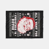 Alles, was ich zu Weihnachten Wollte, ist Botox Sa Fleecedecke (Vorderseite (Horizontal))