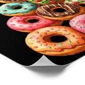 Alles, was ich zu Weihnachten Wollte, ist Donuts W Poster (Ecke)