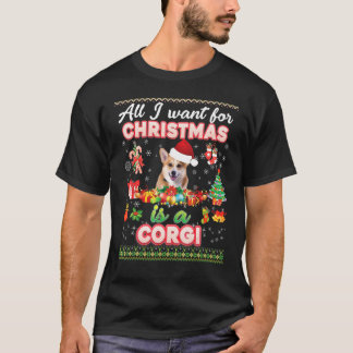 Alles, was ich zu Weihnachten Wollte, ist ein Corg T-Shirt