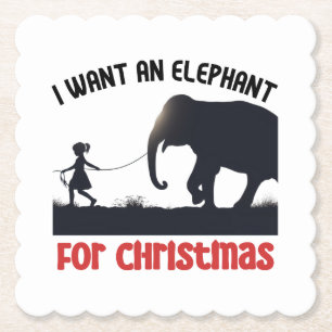 Alles, was ich zu Weihnachten wollte, ist ein Elef Untersetzer