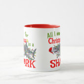 Alles, was ich zu Weihnachten wollte, ist ein Hai Tasse (Zentrum)