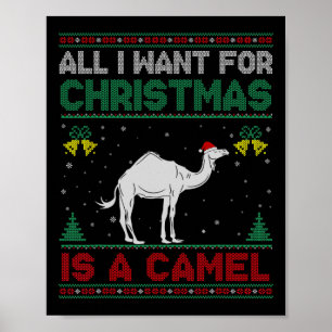 Alles, was ich zu Weihnachten Wollte, ist ein Kame Poster