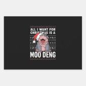 Alles, was ich zu Weihnachten Wollte, ist ein Moo Geschenkpapier Set (Vorderseite)