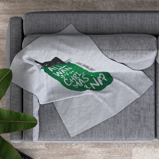 Alles, was ich zu Weihnachten Wollte, ist ein Nick Fleecedecke