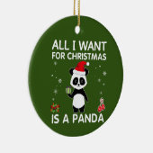 Alles, was ich zu Weihnachten Wollte, ist ein Pand Keramik Ornament (Rechts)