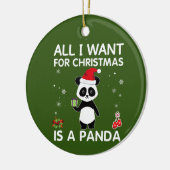 Alles, was ich zu Weihnachten Wollte, ist ein Pand Keramik Ornament (Links)