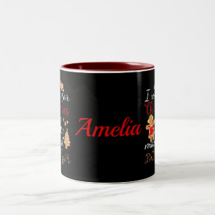 Alles, was ich zu Weihnachten Wollte, ist eine Fra Zweifarbige Tasse