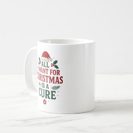 Alles, was ich zu Weihnachten Wollte, ist eine Hei Kaffeetasse (Vorderseite Links)