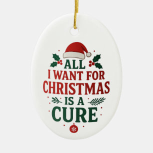 Alles, was ich zu Weihnachten Wollte, ist eine Hei Keramik Ornament