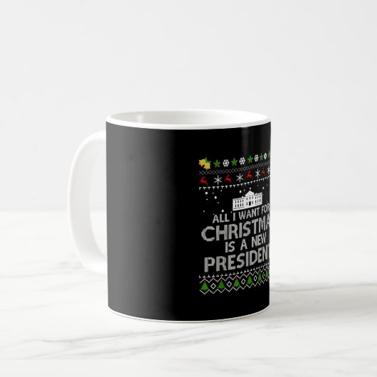 Alles, was ich zu Weihnachten Wollte, ist eine neu Kaffeetasse (Vorderseite Links)