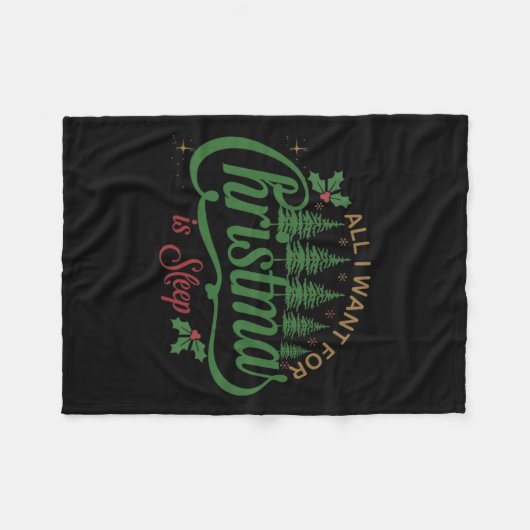 Alles, was ich zu Weihnachten Wollte, ist eine sch Fleecedecke (Vorderseite (Horizontal))